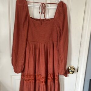Hyfve rust maxi dress